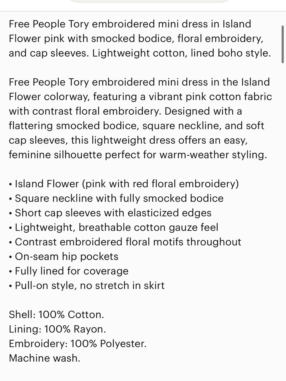 Free People Tory Embroidered Mini Dress - Picture 12 of 12